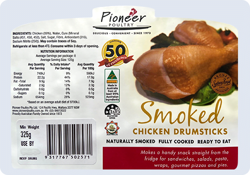 pioneer poultry smoked chicken drumstick