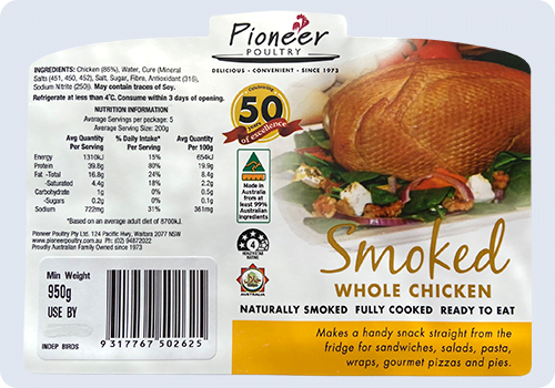 pioneer poultry smoked whole chicken